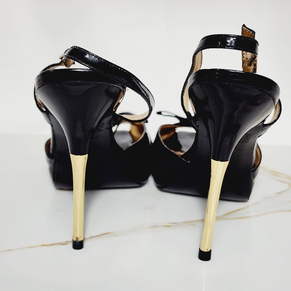 Hale Bob Sz 10M Bow Accented Stiletto Platform Formal Shoes. - Picture 7 of 11